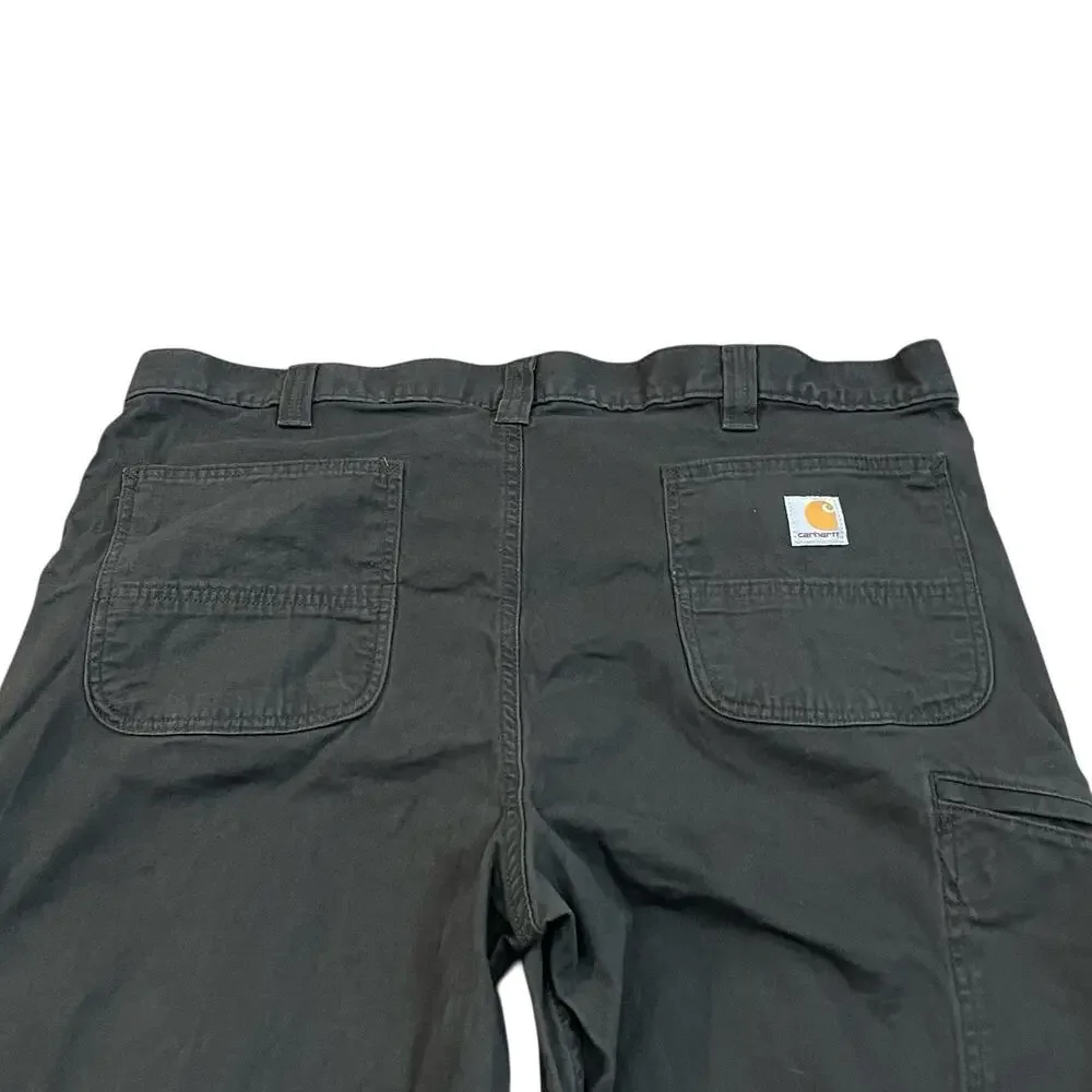 Carhartt Mens Relaxed Straight Rigby Dungaree Pants 40x30 Gravel Gray Workwear - Picture 5 of 10